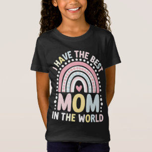 Ik heb de beste moeder ter wereld Boho regenboog T-shirt