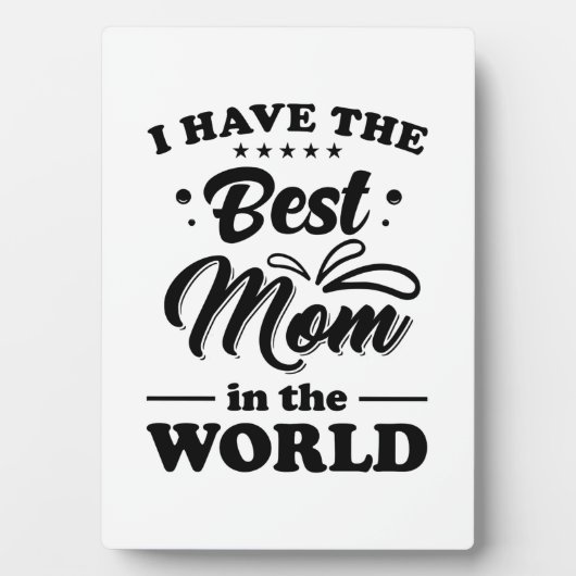 Ik heb de beste moeder ter wereld fotoplaat (voorkant)