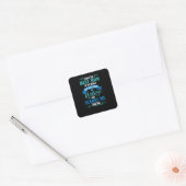 Ik heb de beste moeder van de wereld - verpleegste vierkante sticker (Envelop)