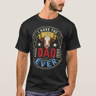Ik Heb De Beste Papa Vaderdag Koe Trots T-shirt