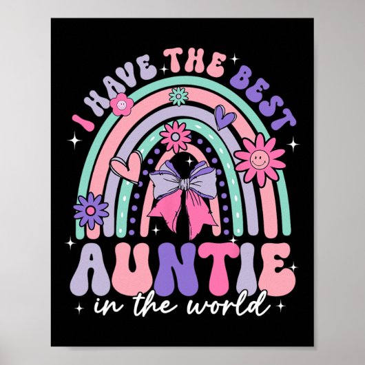 Ik heb de beste tante in de wereld Moederdag Co Poster (Voorkant)