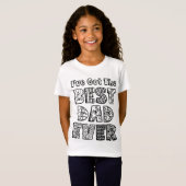 Ik heb de beste vader ooit die Doodle Art kleurt T-shirt (Voorkant volledig)