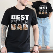 Ik heb de beste verdomde papa fotocollage zwart romper