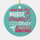 Ik heb de beste verpleegster. keramisch ornament (Achterkant)