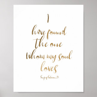 Ik heb de bijbelversie van het eenhuwelijk gevonde poster