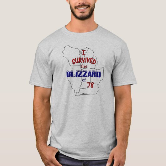 IK HEB DE BLIZZARD VAN '78 OVERLEVEN T-SHIRT (Voorkant)