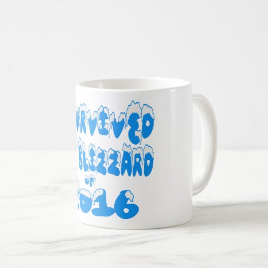 Ik heb de Blizzard van de Mokken van 2016 overleef (Voorkant rechts)