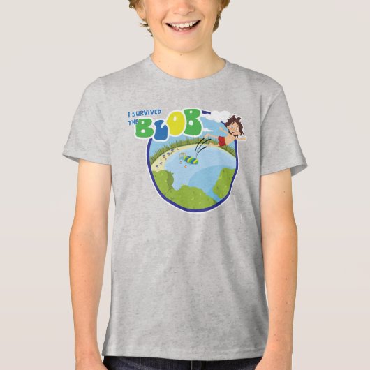 Ik heb de Blob overleefd! Tri-Blend Shirt (Voorkant)