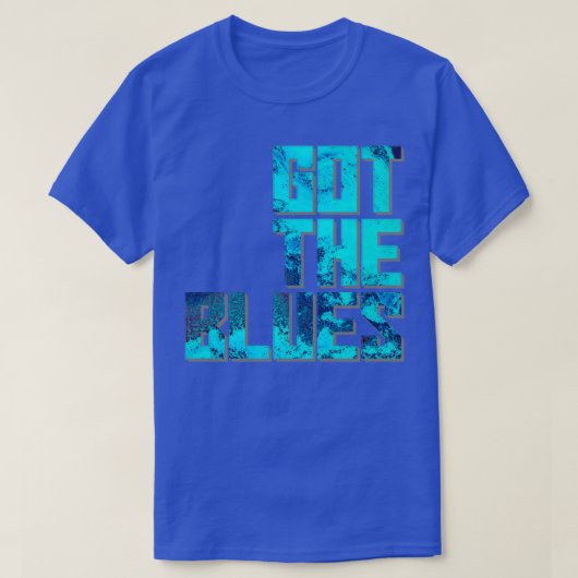Ik heb de blues 1 t-shirt (Design voorkant)