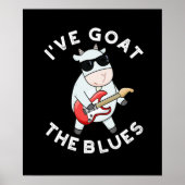 Ik heb de Blues Funny Animal Pun Dark BG Poster (Voorkant)
