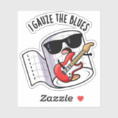 Ik Heb De Blues Grappige Eerste Hulp Pun Sticker (Vel)