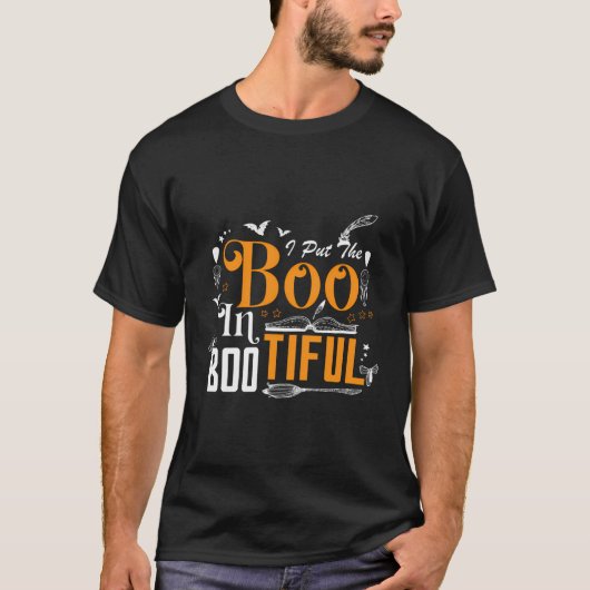 Ik heb de 'Boo' in 'Bootiful Funny Halloween Sarca T-shirt (Voorkant)