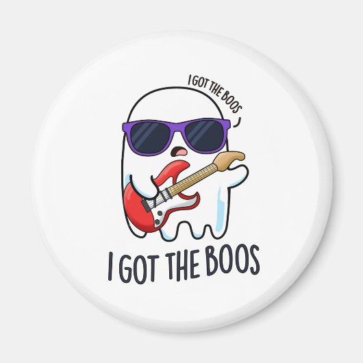 Ik heb de Boos Funny Halloween Music Ghost Pun Magneet (Voorkant)