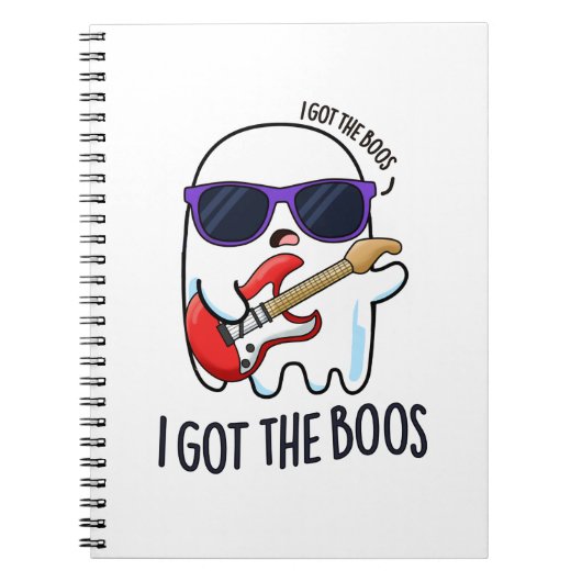 Ik heb de Boos Funny Halloween Music Ghost Pun Notitieboek (Voorkant)