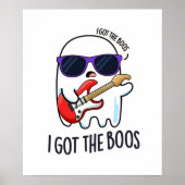 Ik heb de Boos Funny Halloween Music Ghost Pun Poster (Voorkant)