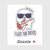 Ik heb de Boos Funny Halloween Music Ghost Pun Sticker (Vel)