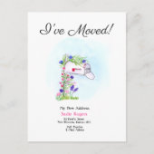 Ik heb de brievenbus van de Waterverf met Bloemen Aankondigingskaart (Voorkant)