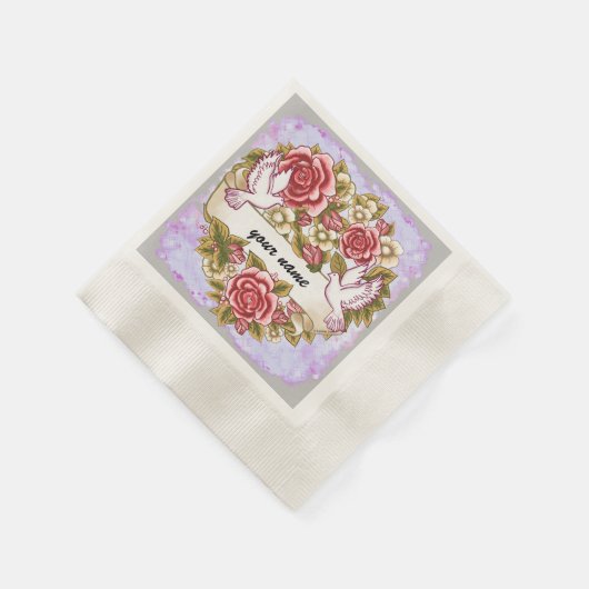 Ik heb de bruidspapieren servetten gekocht (Hoek)