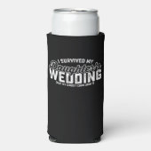 Ik heb de bruiloft van mijn dochter overleefd, maa seltzer blikjeskoeler (Seltzer Voorkant)