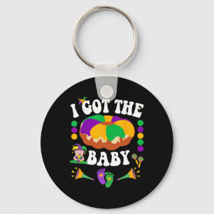Ik Heb De Byby Schattig Gelukkig Mardi Gras Carnav Sleutelhanger