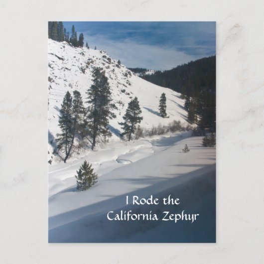 Ik heb de Californische Zephyr doorzocht Briefkaart (Voorkant)
