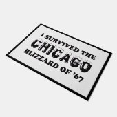 Ik heb de Chicago Blizzard van 1967 overleefd Deurmat (Schuin)