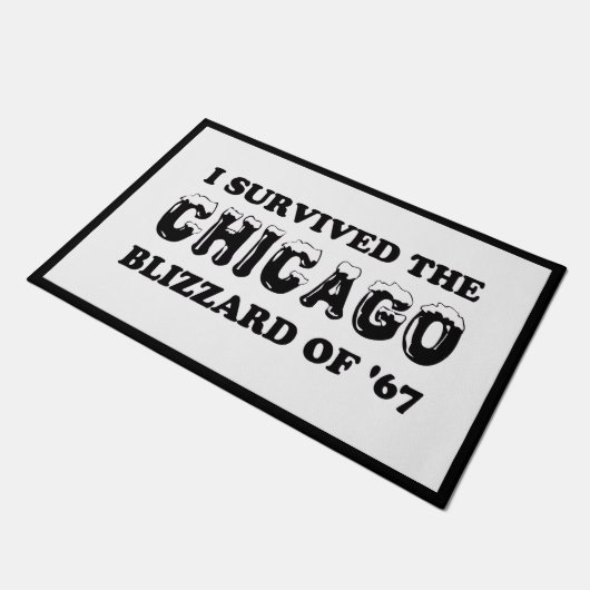 Ik heb de Chicago Blizzard van 1967 overleefd Deurmat (Schuin)