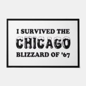 Ik heb de Chicago Blizzard van 1967 overleefd Deurmat (Voorkant)