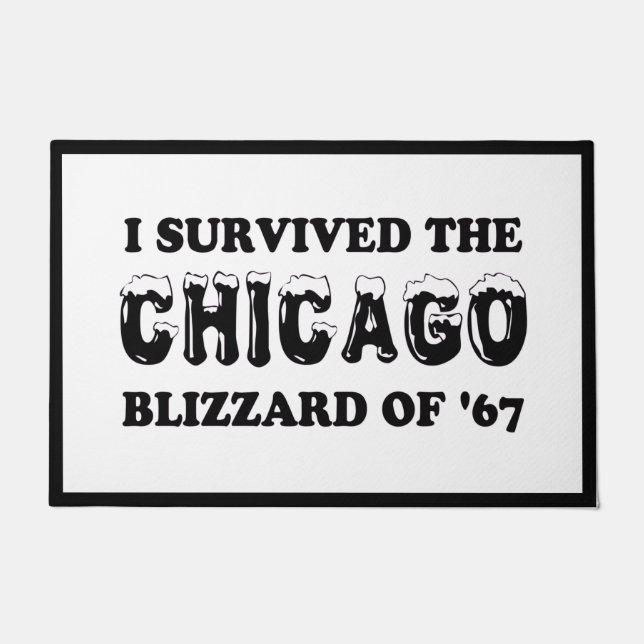 Ik heb de Chicago Blizzard van 1967 overleefd Deurmat (Voorkant)