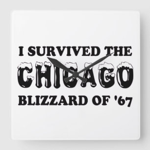Ik heb de Chicago Blizzard van 1967 overleefd. Vierkante Klok