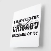 Ik heb de Chicago Blizzard van 1967 overleefd. Vierkante Klok (Hoek)