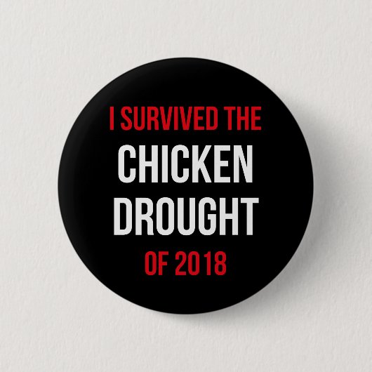 Ik heb de Chicken Dood 2018 Badge Pin overleefd Ronde Button 5,7 Cm (Voorkant)