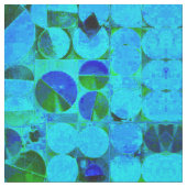 Ik heb de Circle Blues ~ Abstract Fabric Stof (Close Up)