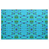 Ik heb de Circle Blues ~ Abstract Fabric Stof (Fat Quarter)