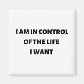 Ik heb de controle over mijn leven magneet (Voorkant)