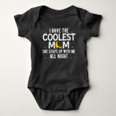 Ik heb de coolste moeder Funny Mother's Day Romper (Voorkant)