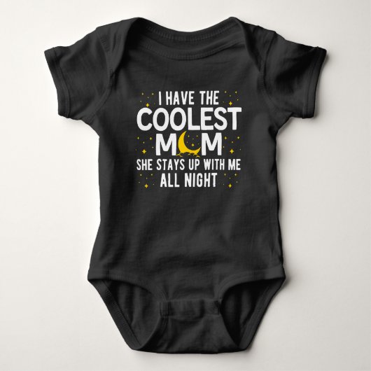 Ik heb de coolste moeder Funny Mother's Day Romper (Voorkant)