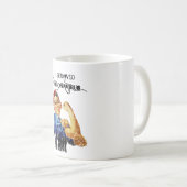 Ik heb de coronaquarantaine overleefd koffiemok (Voorkant rechts)