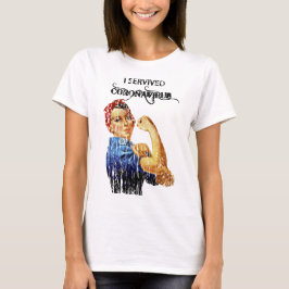 Ik heb de coronaquarantaine overleefd t-shirt