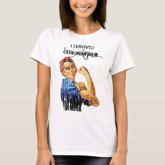 Ik heb de coronaquarantaine overleefd t-shirt (Voorkant)