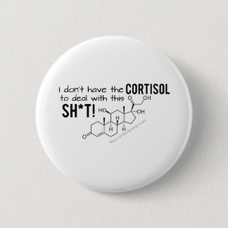 Ik heb de Cortisol niet om met deze Sh*t om te gaa Ronde Button 5,7 Cm