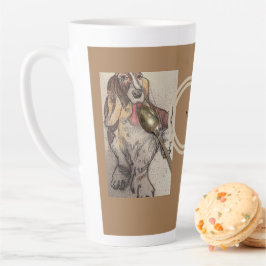 Ik heb de crème eruit gehaald latte mok