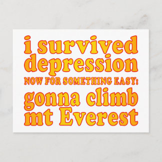 Ik heb de depressie overleefd - nu ga ik de Mount  Briefkaart