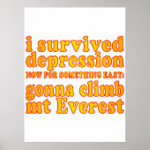 Ik heb de depressie overleefd - nu ga ik de Mount  Poster (Voorkant)