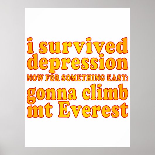 Ik heb de depressie overleefd - nu ga ik de Mount Poster (Voorkant)