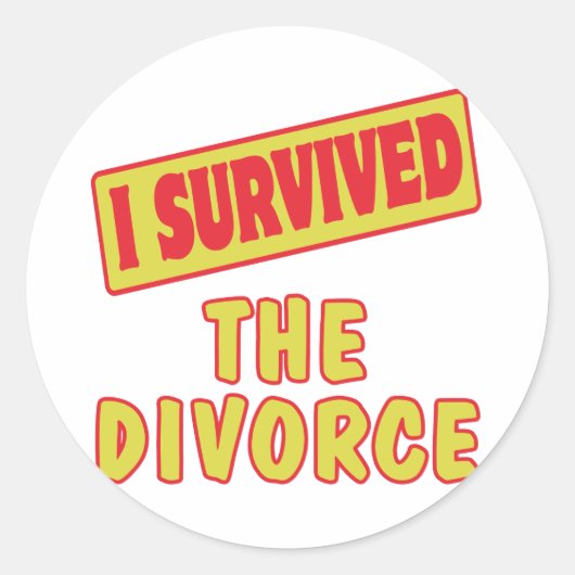 IK HEB DE DIVORMING OVERTUIGD RONDE STICKER (Voorkant)