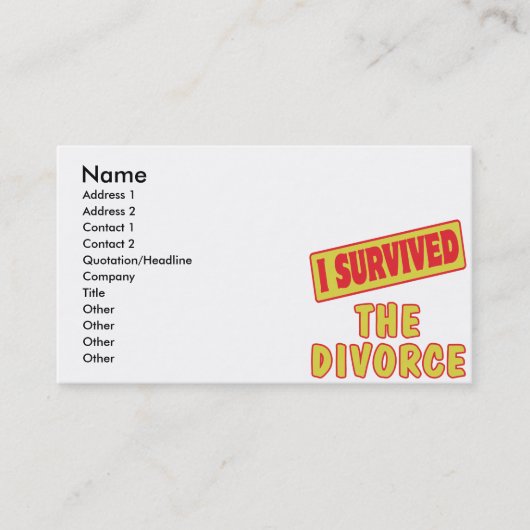 IK HEB DE DIVORMING OVERTUIGD VISITEKAARTJE (Voorkant)