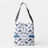 Ik heb de Doxie Dachshund Blues Crossbody Tas (Achterkant)