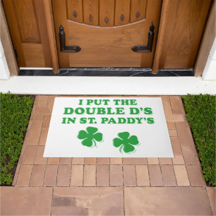 Ik heb de dubbele D's in St. Paddy's Day grappig g Deurmat