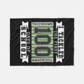 Ik heb de eerste 100 dagen van de school aangepakt fleece deken (Voorkant (Horizontaal))